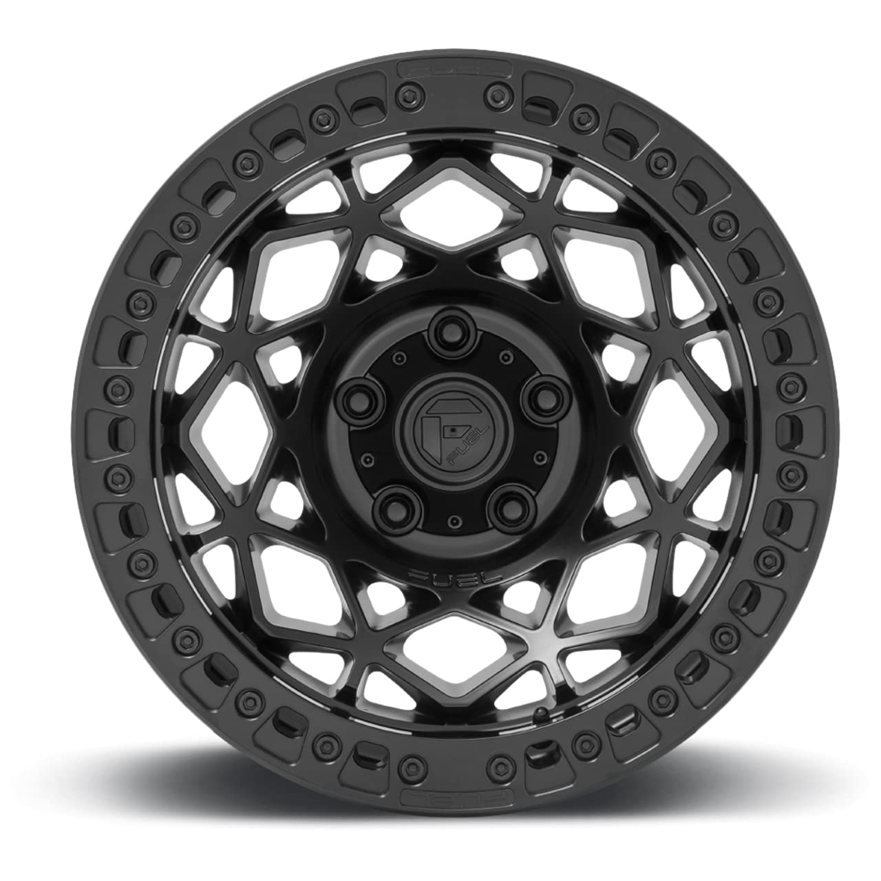 D120 Unit Fuel Beadlock 17x9 5x5" -15mm Blackout Wheel Rim 17" Inch D12017907545
