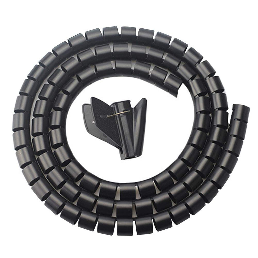 2m PE Cable Tidy Sleeves ompait,Cable Management Wire Tidy Cable Cover Flexible Tidy Protector for TV Computer,Home and Office Rope Organizer
