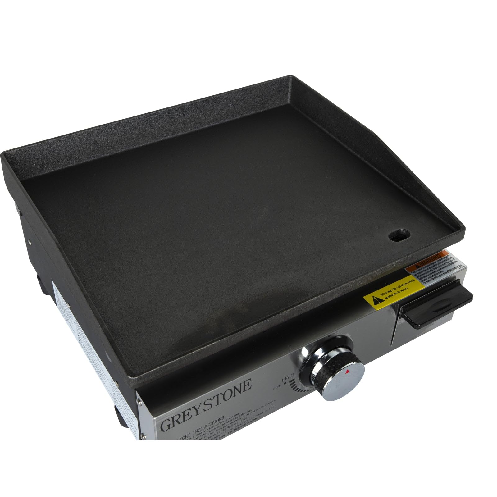 Greystone 17" Griddle with Cast Iron Cooking Plate, SS Panel, 15,000 BTU