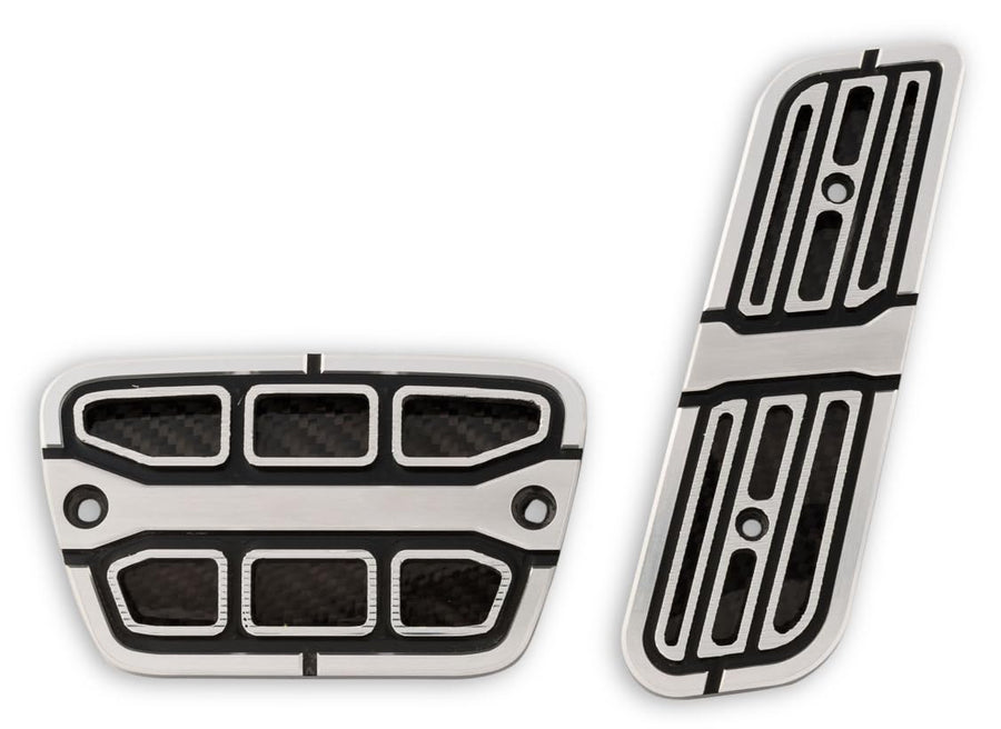 Muscle Cars Drake CA-180005-A Pedal Covers Billet Aluminum Automatic