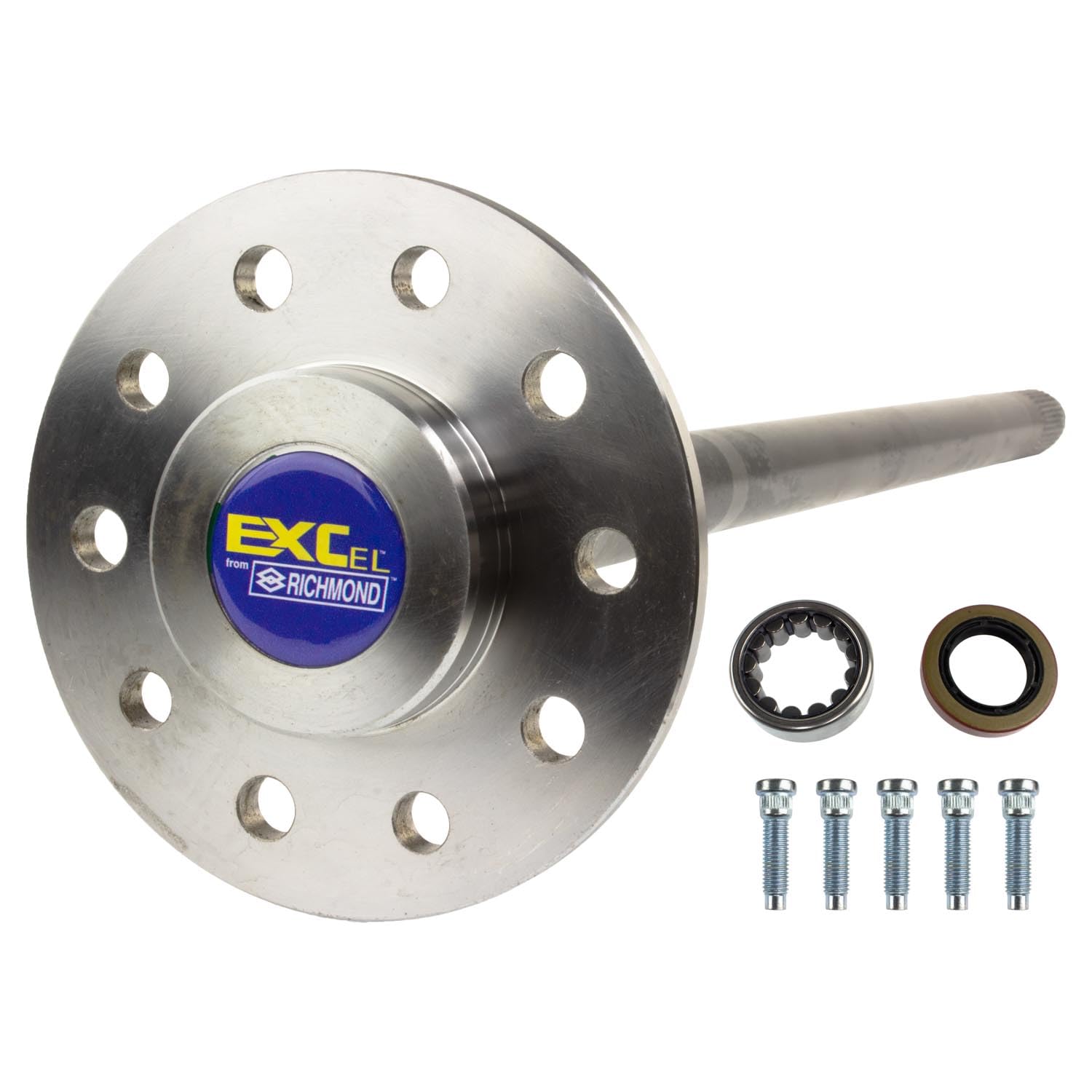 Axle Shaft Assembly EXCel Drive For Ford 9.75" (12 Bolt); 2.53" Bearing OD; 1.62" Bearing Id; 31.75" Overall Length; 5 X 135mm Lug Pattern; 34 Spline; 12mm Studs; Includes Bearing, Seal And Studs