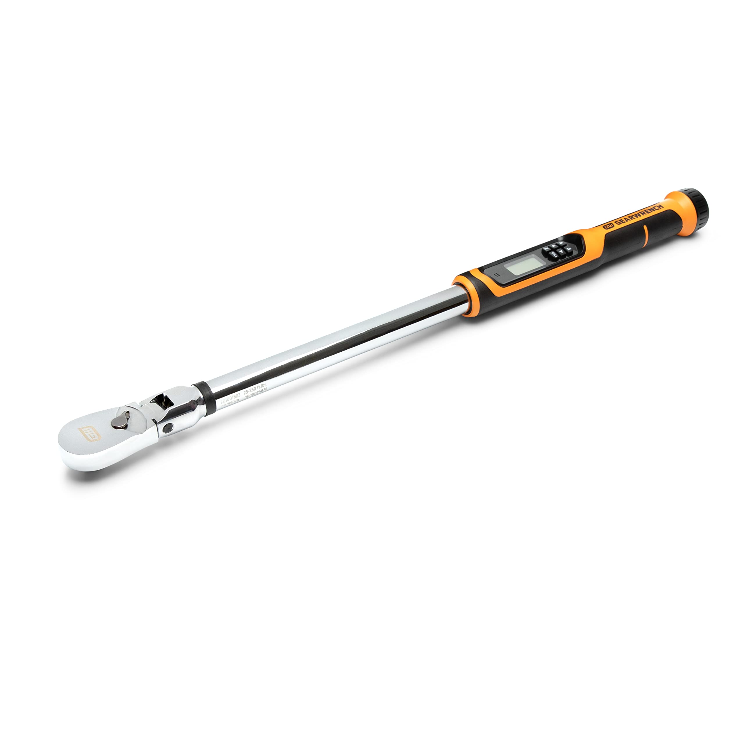 Flex Head GEARWRENCH 1/2" Electronic Torque Wrench with Angle 25-250 ft/lbs. - 85079