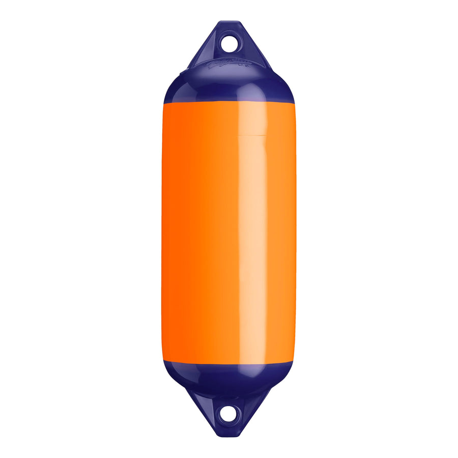 Polyform F-2 Standard Boat Fender F-Series - Blue Ropehold Orange