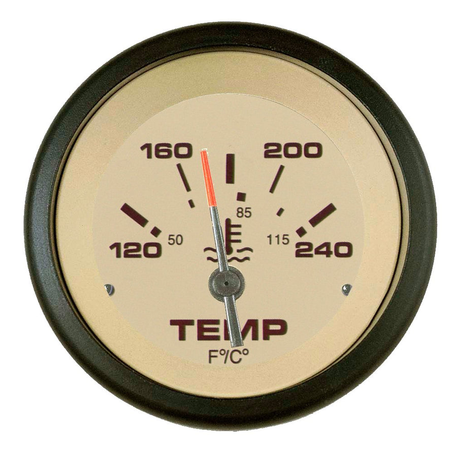 Sierra International Sahara 59706P Scratch Resistant Water Temperature Gauge, 2"