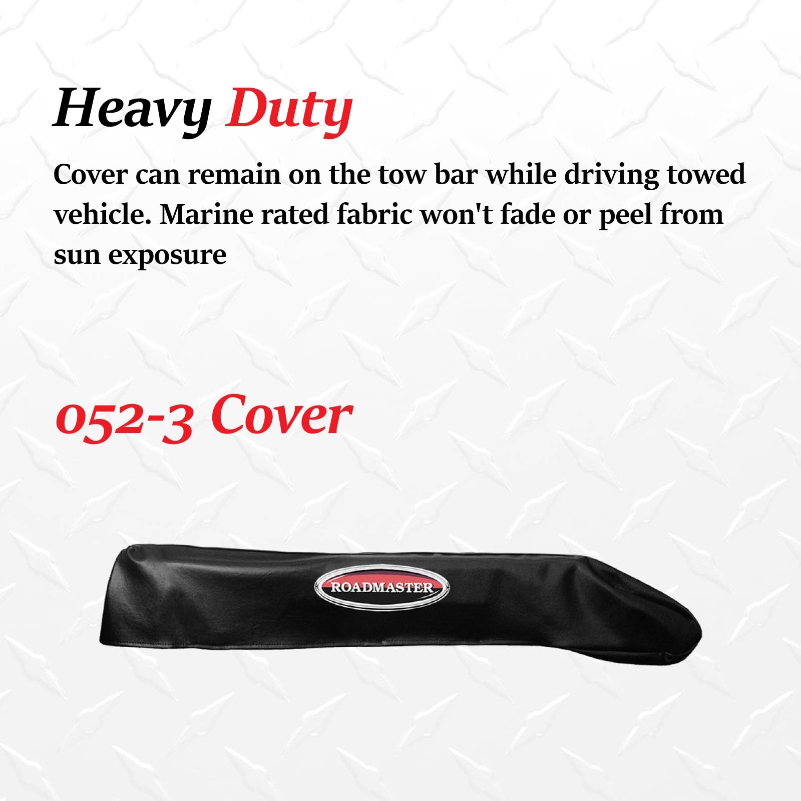 Stowmaster 052-3 Roadmaster Tow Bar Black Vinyl Cover fits Stowmaster or Stowmaster All Terrain | Vehicle-Mounted Tow Bars Only | Car Wash Safe | Fade Resistance