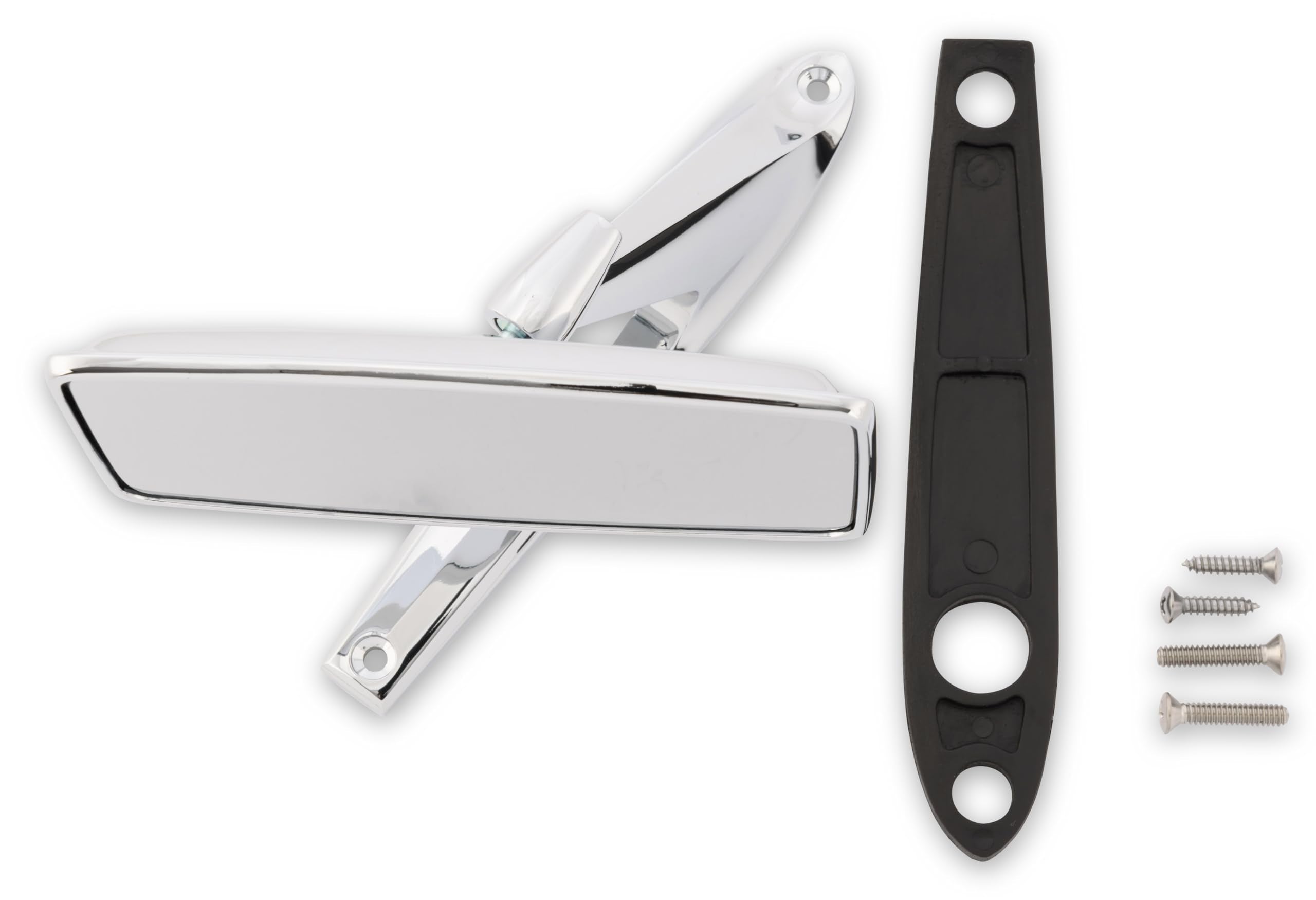Scott Drake Outside Mirror in a Chrome Finish with Standard Glass for Left or Right Side, Compatible with 1967-1973 Ford Mustang, Model C7AZ-17696-A