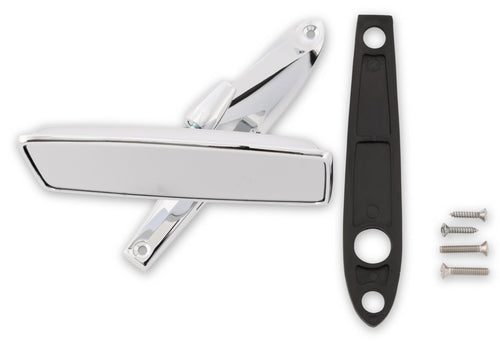 Scott Drake Outside Mirror in a Chrome Finish with Standard Glass for Left or Right Side, Compatible with 1967-1973 Ford Mustang, Model C7AZ-17696-A