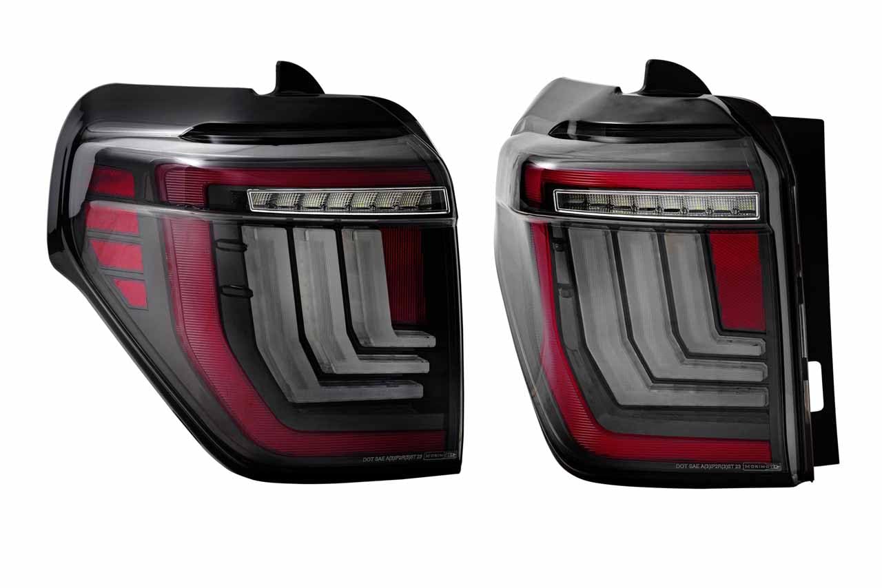 Morimoto XB LED Taillights Toyota Fits 4Runner 10-23, Plug and Play Taillight Assemblies (Smoked)