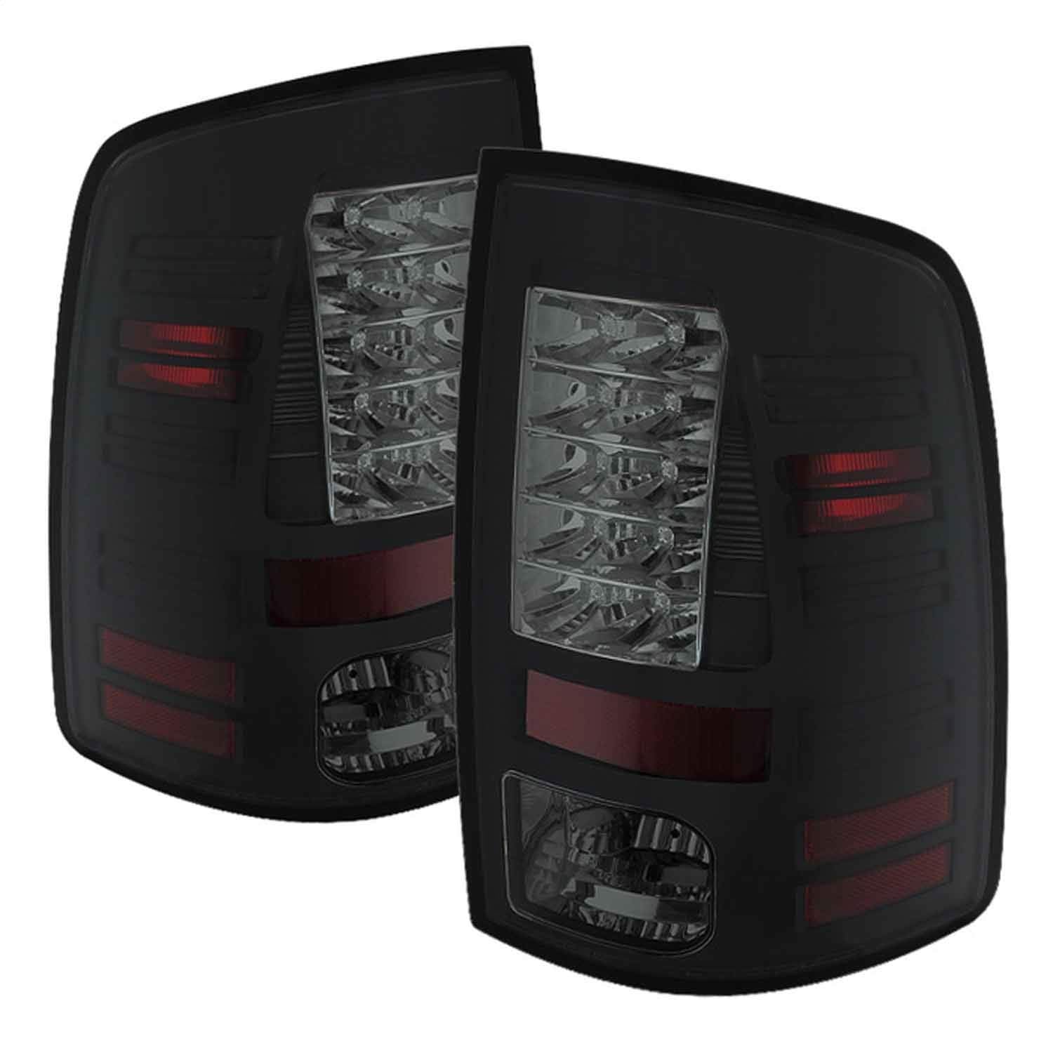 Dodge Ram LED Tail Light, Black Smoke Spyder Auto ALT-YD-DRAM09-LED-BSM