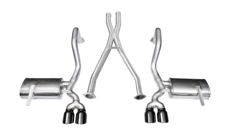 Cat-Back Exhaust System CORSA 14114BLK with X-Pipe