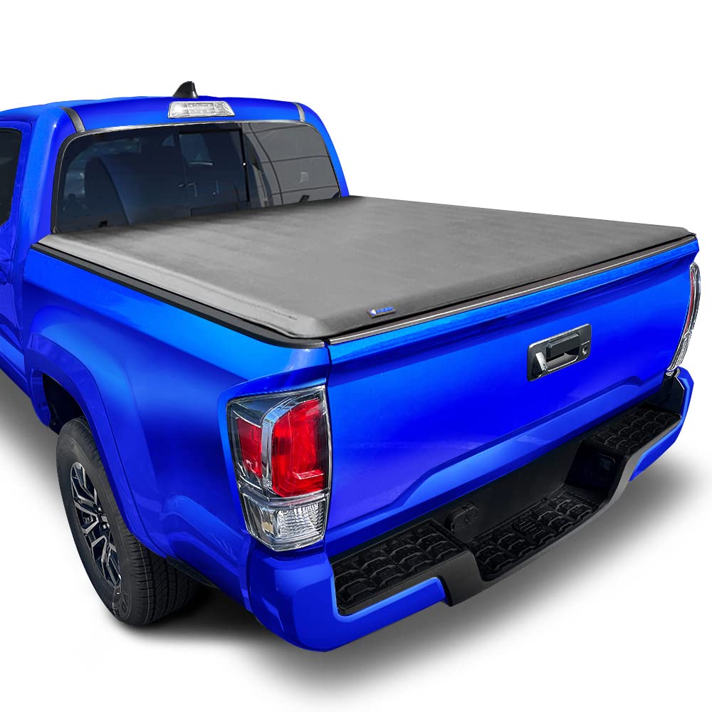 Tyger Auto T1 Truck Bed Soft Roll-up Tonneau Cover Compatible with 2005-2015 Toyota Tacoma | 6' (74") Bed | TG-BC1T9037