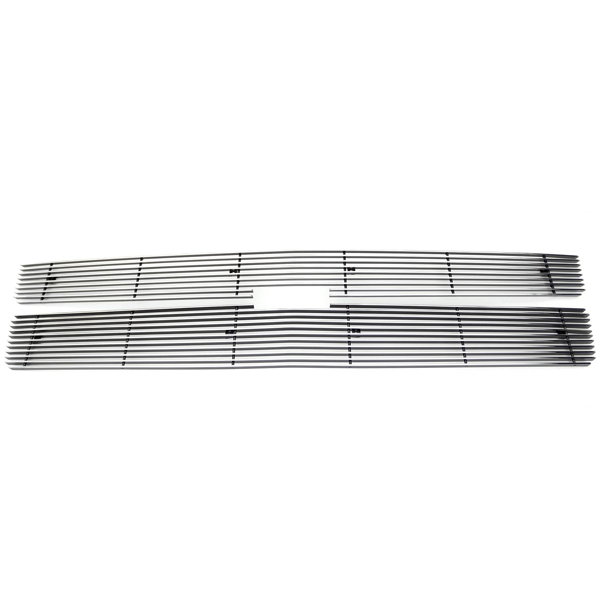 Polished 2007-2010 Silverado HD Billet Grille, 2 Pc, Overlay - PN #21112