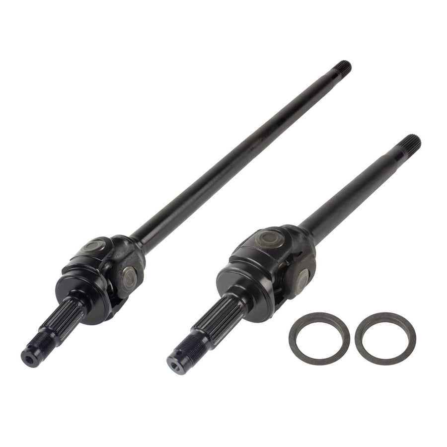TEN Factory MG22148 Spline Drive Bolt Pattern Axle Shaft Assembly for Dana 30 Standard Front 27 Spline, Left & Right 4340 Chromoly - Fits Jeep TJ/Wrangler Replaces Dorman 630-426/427, Spicer 75815-1X