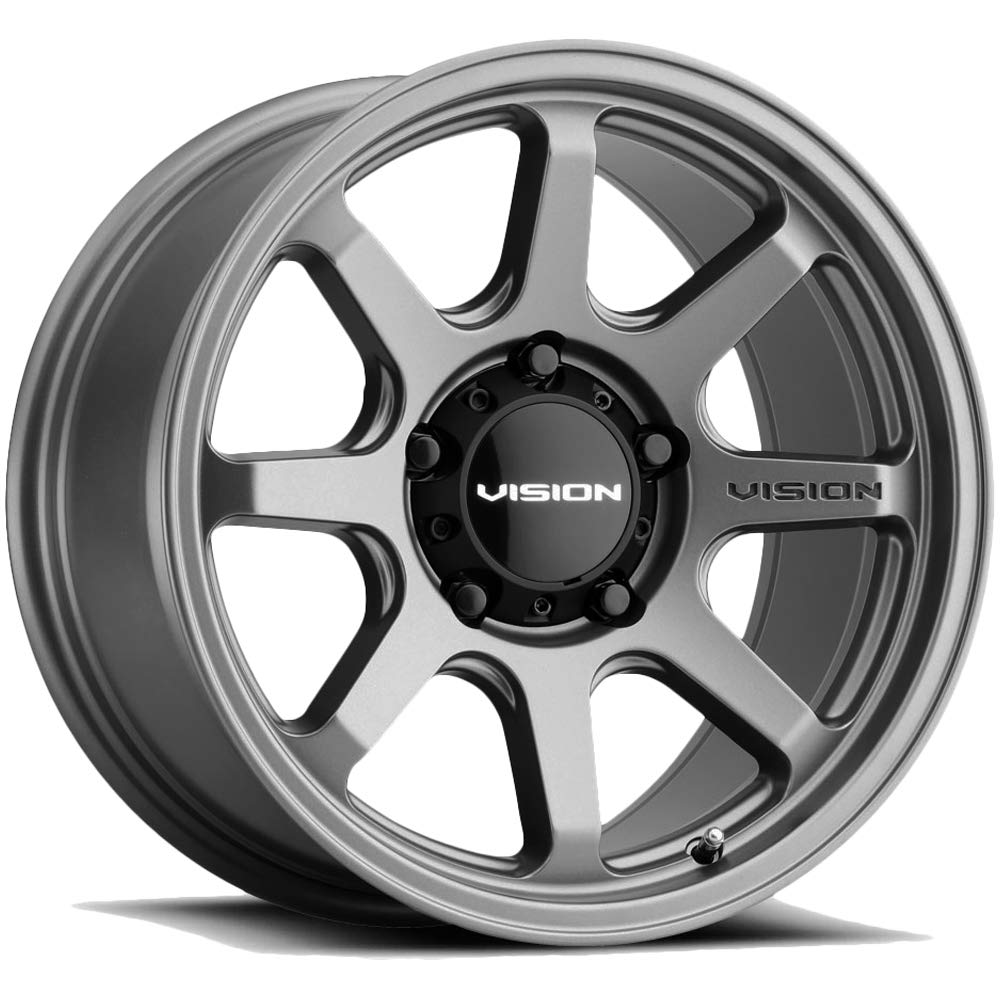351 FLOW Vision Custom Wheel - 17x9, 20 Offset, 6x139.7 Bolt Pattern, 106.2mm Hub - Satin Gray Rim