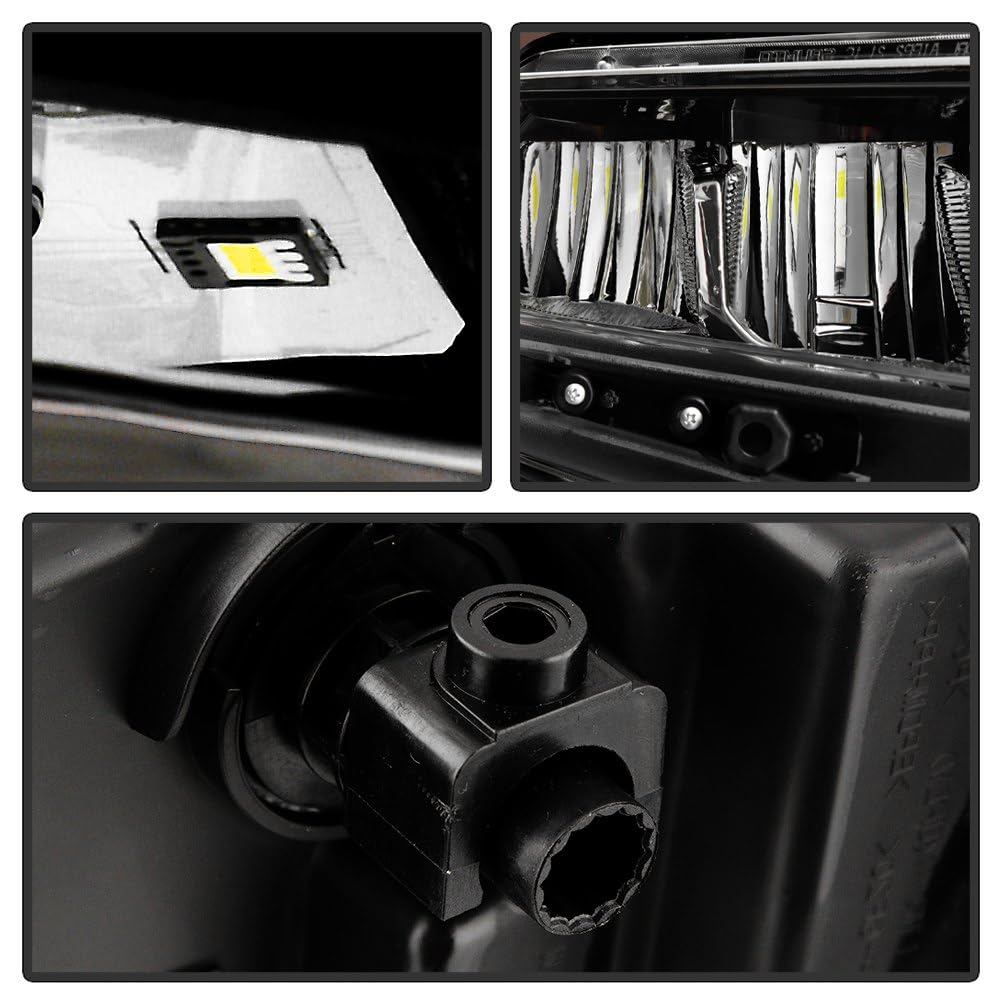 Chevy Silverado Spyder (POE) Full LED DRL and High/Low Beam w/Halogen Signal Bulb Headlight - OE Right