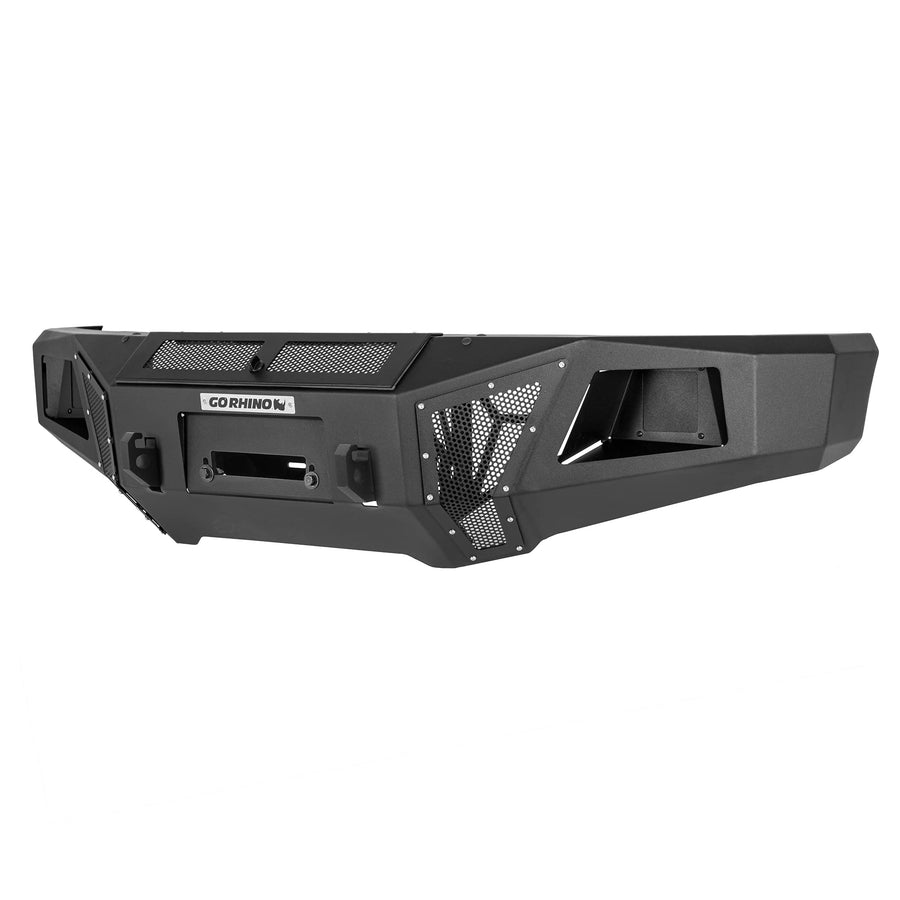 BR11 Go Rhino Front Bumper | Mild Steel, Textured Black | 24375T | Fits 2017-2022 Ford F-250, F-350 Super Duty (Excludes Adaptive Cruise Control)
