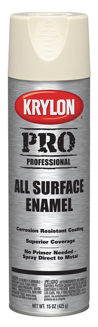 Krylon Professional K05819 All Surface Enamels, Almond, 15 Ounce