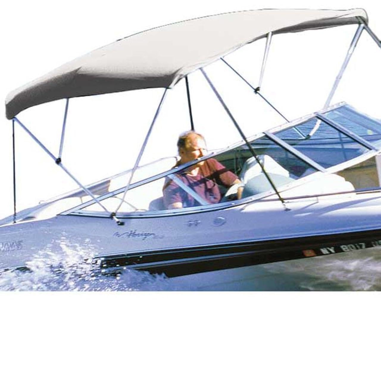 Taylor Made Products 84015 Hot Shot Bimini Top - White - No Boot - 54" HX96 LX97-103 W Boating Hardware & Maintenance Supplies