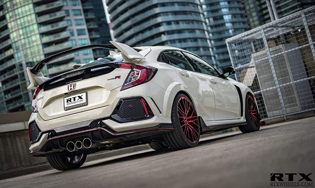 5 STROBE, 17 x 7.5, 5 x 114.3, 45, 73.1, BLACK/RED MACHINED 081209