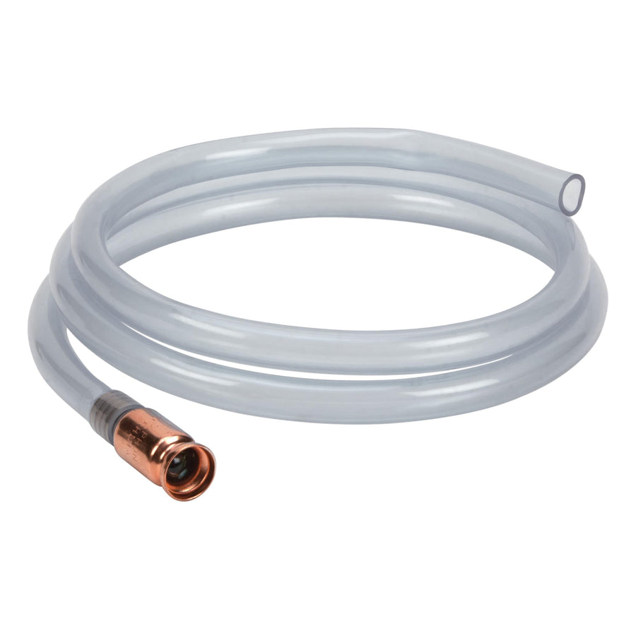 3.5 GPM Performance Tool W54154 Food-Grade Liquid Transfer Shaker Siphon Tube Hose, Clear Blue, 6-foot Tube