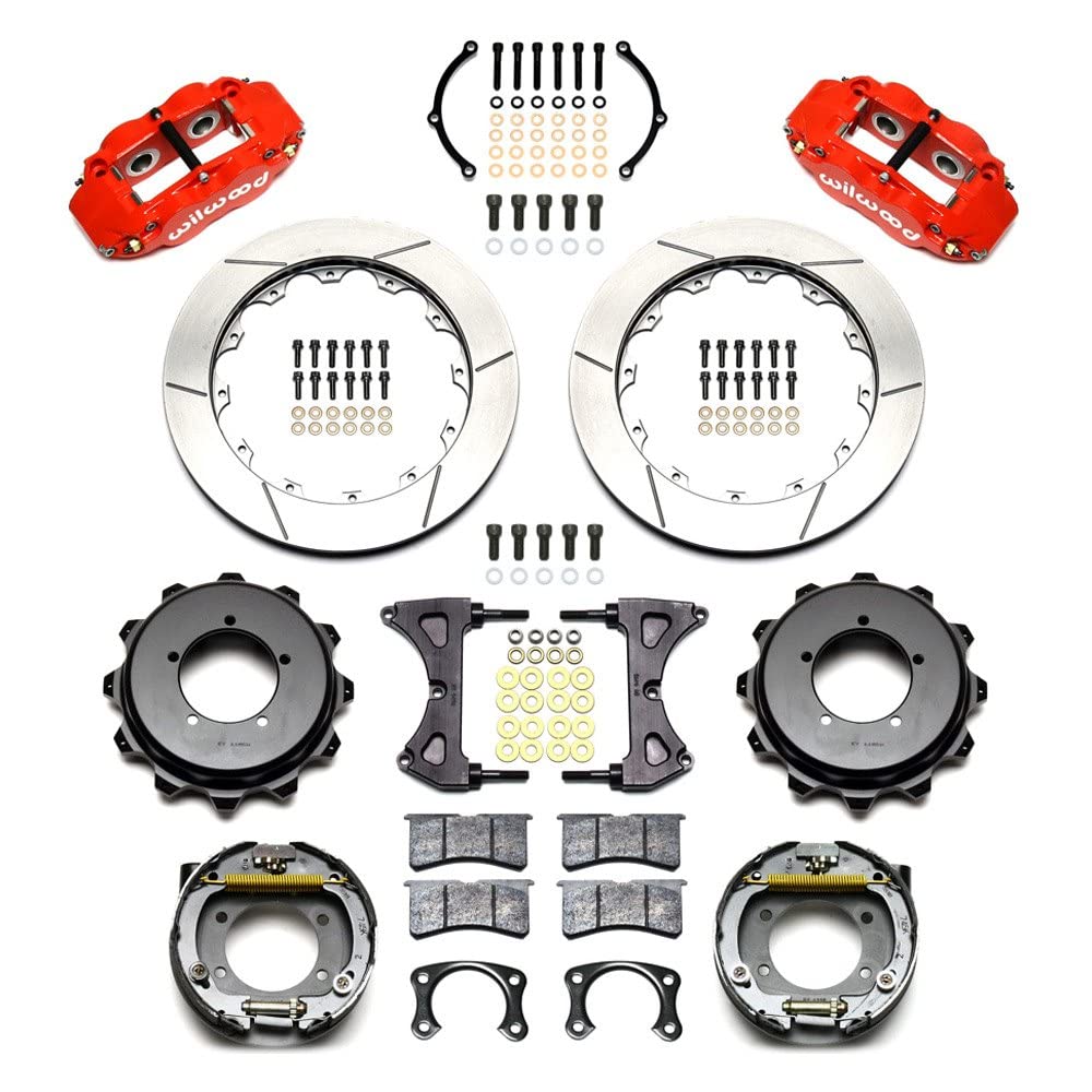Rear FNSL4R Kit,12.88",Drilled, Red