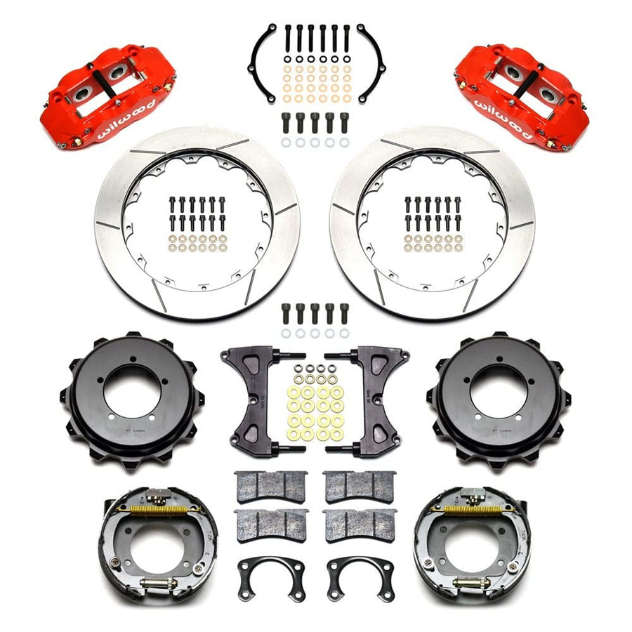 Rear FNSL4R Kit,12.88",Drilled, Red