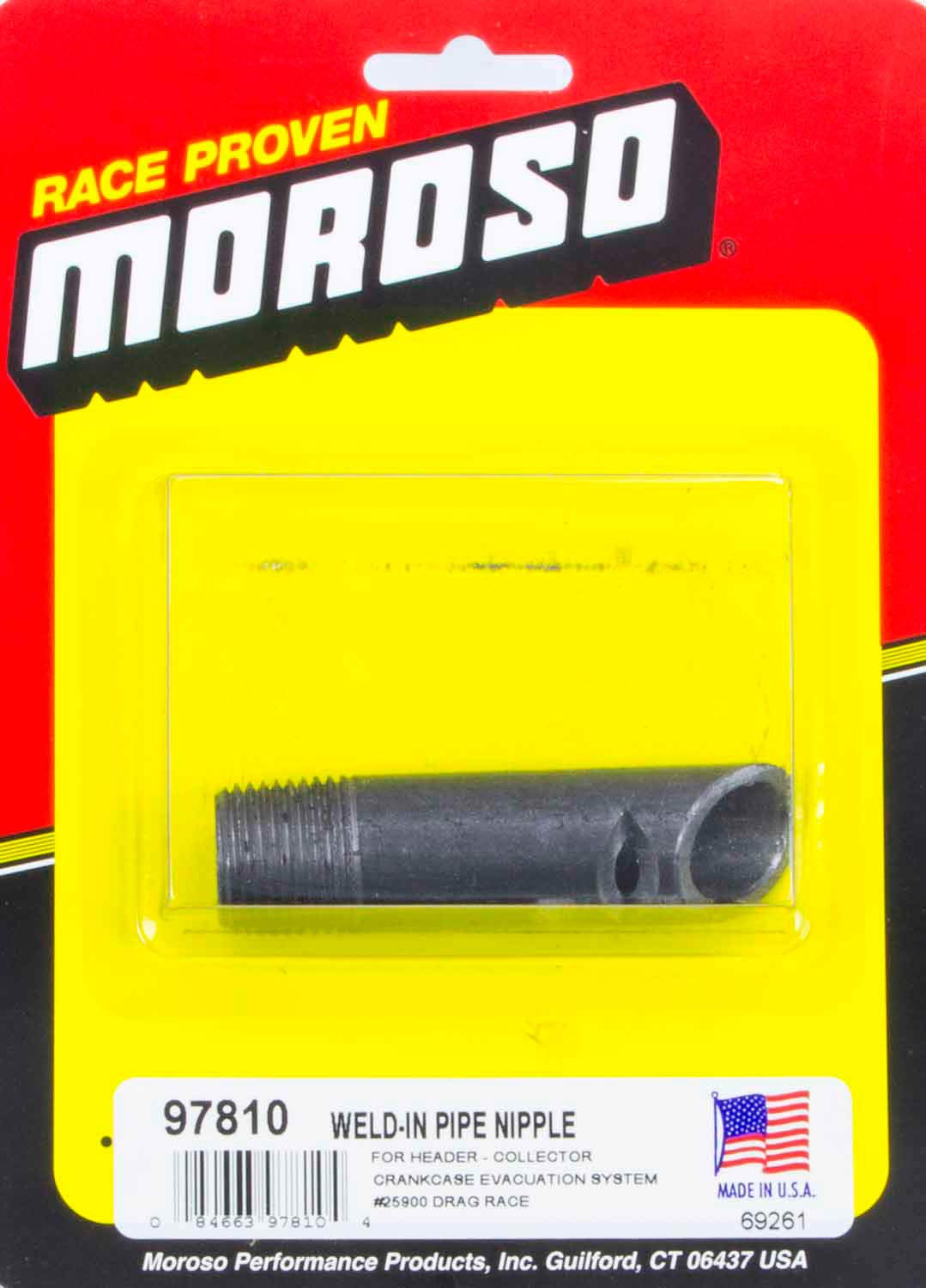 25900 Moroso NIPPLE, 1/2 IN