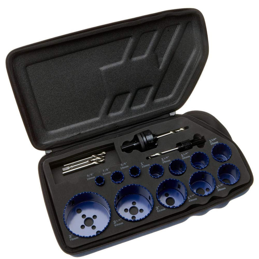 Irwin Tools Hole Saw Kit IRWIN, 17-Piece (3073004), Black