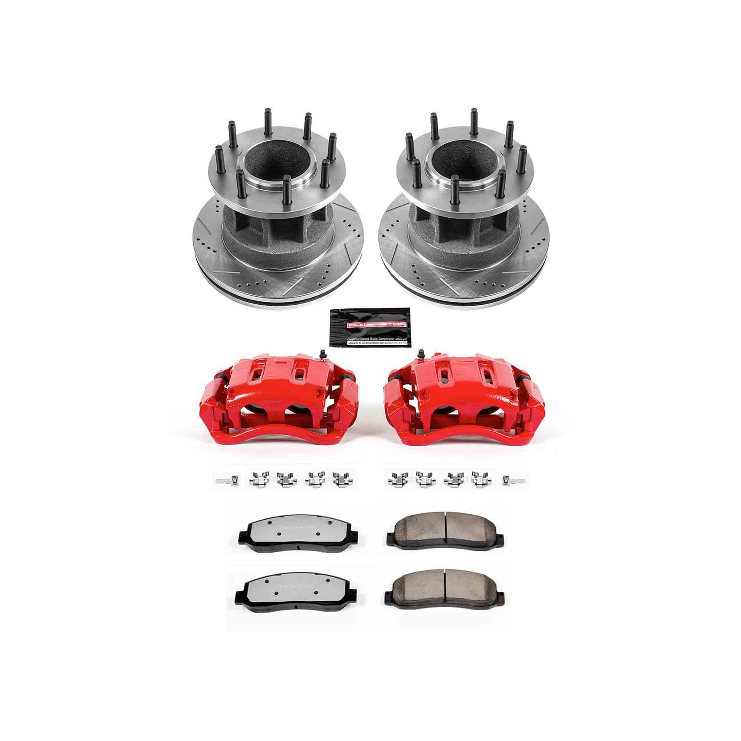 Brake Kit Power Stop KC4595-36 with Caliper (Front Truck and Tow), 1 Pack For Ford F-350 Super Duty 2007-2011 [Model Specific]