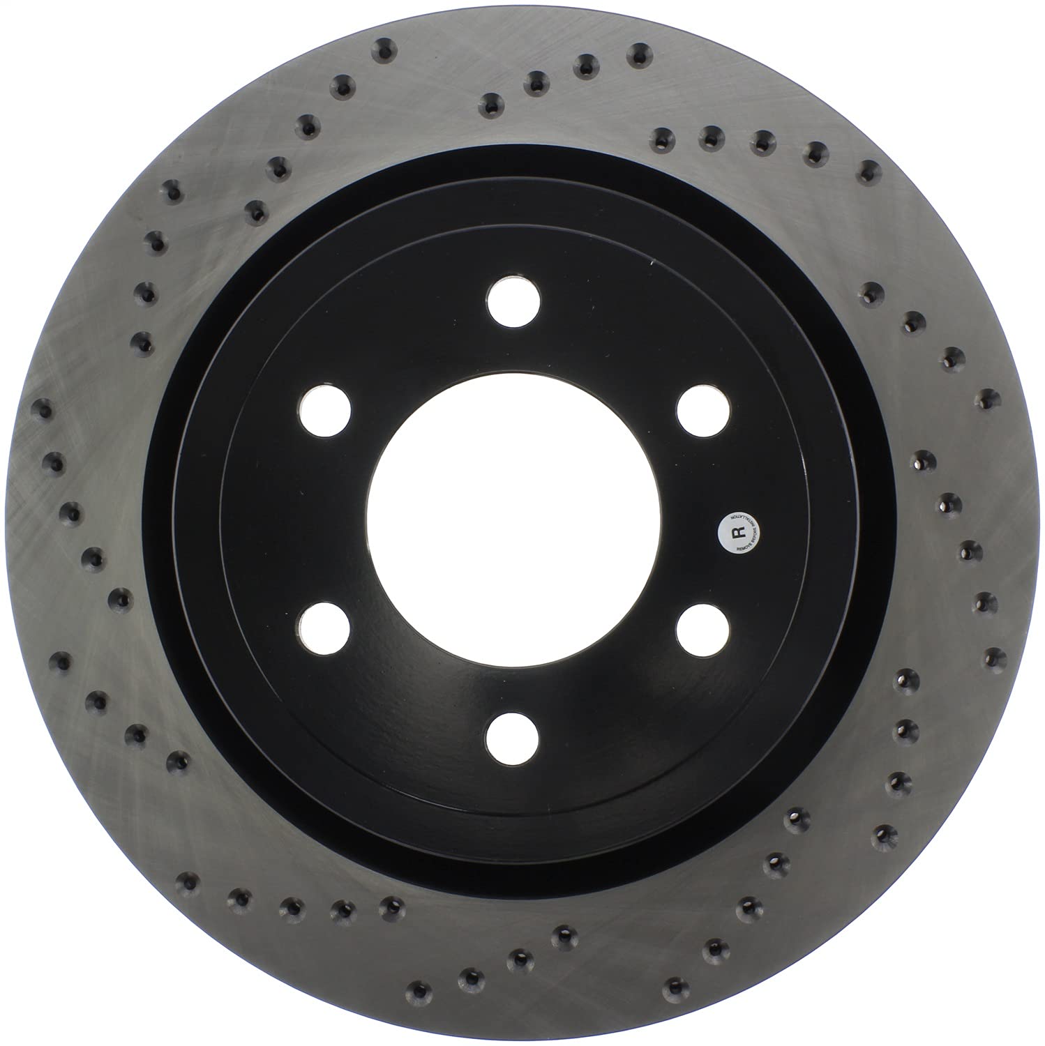 Right Stoptech 128.65153R Sport Cross Drilled Brake Rotor
