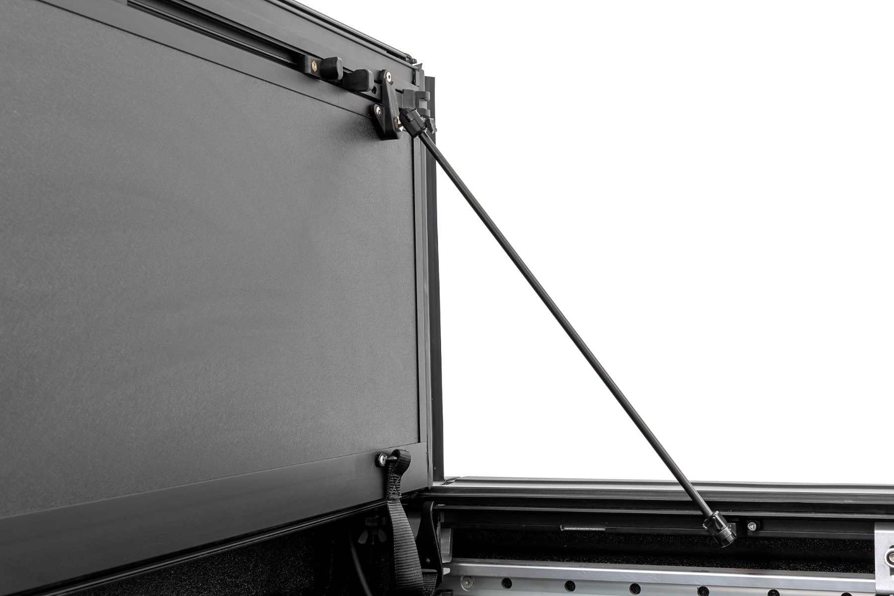 Rough Country Hard Tonneau Cover Tri-Fold for Ford Maverick (2022-2025) - Aluminum Flip-Up Folding Bed Cover, Fits 4'6 (54.4") Bed