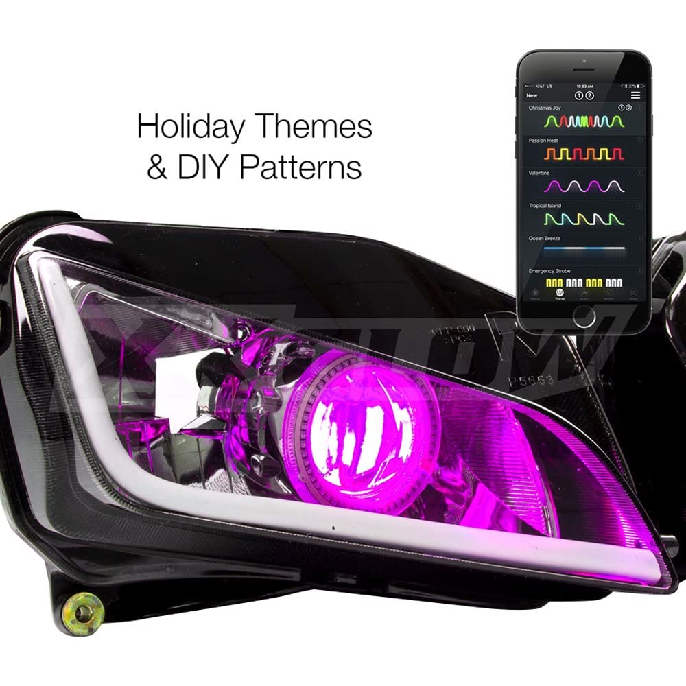 XKGLOW 2xRGB XK042009 Demon Eye Million Color Smartphone App Controlled Kit