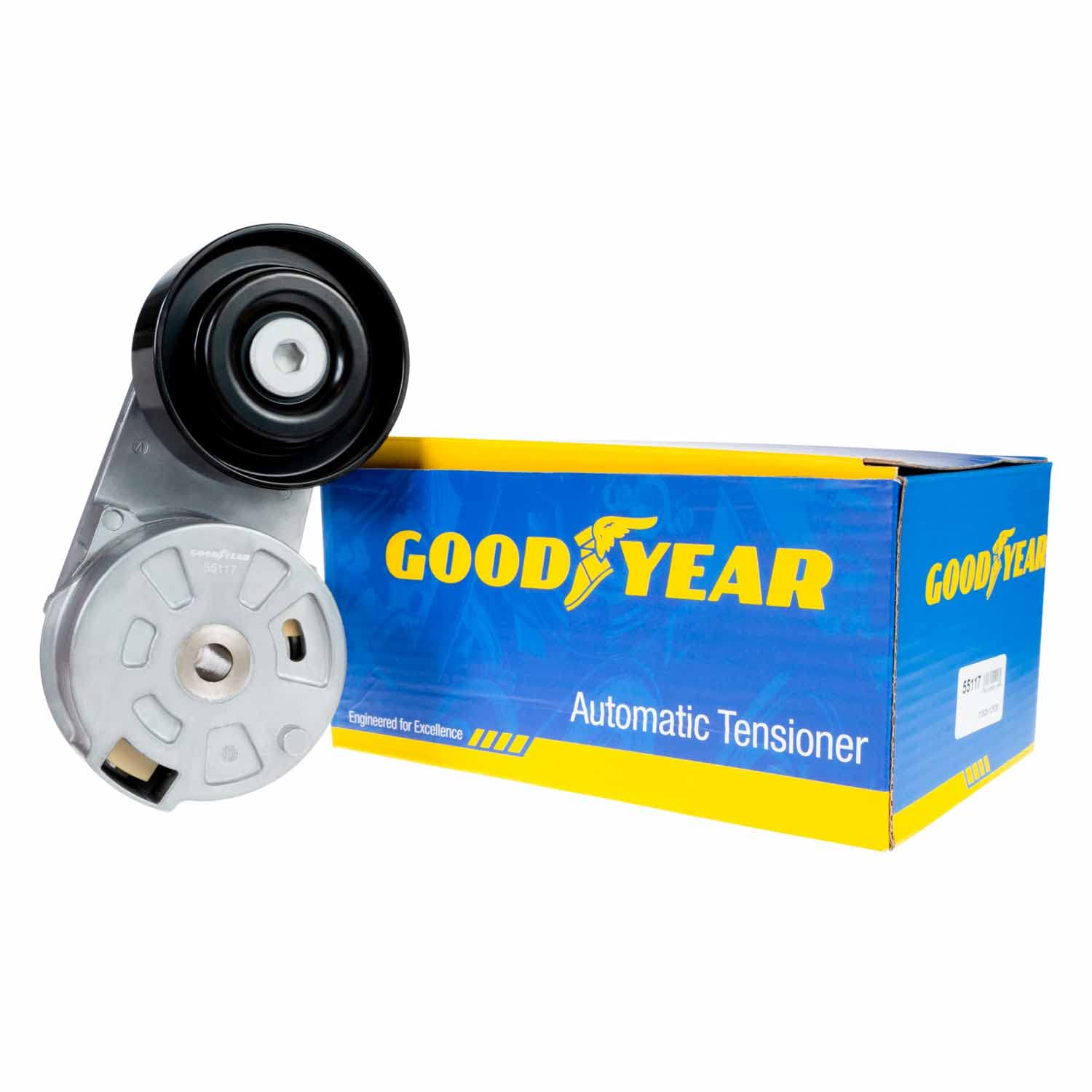 Automatic Goodyear 55117 Serpentine Belt Tensioner Assembly