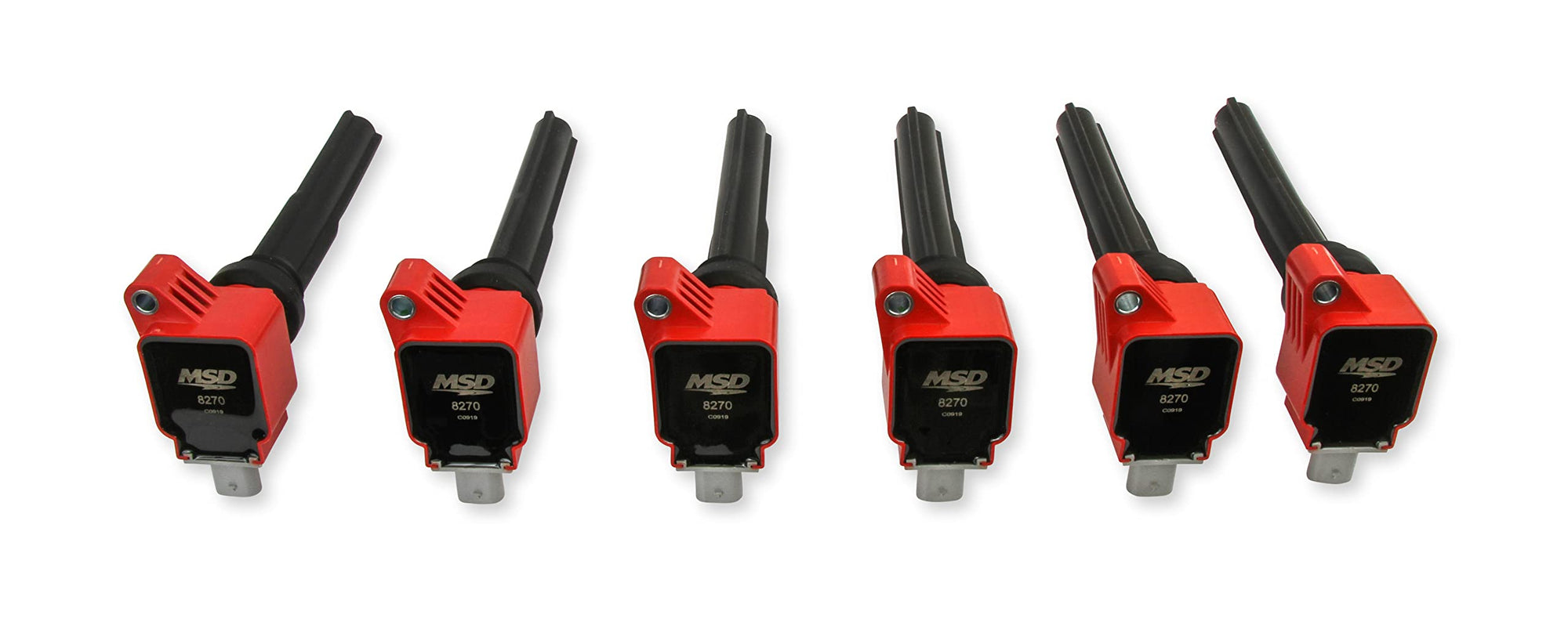 82706 MSD Ignition Coils, Red, 6-Pack
