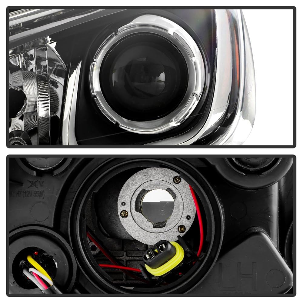 Chevy Spark LS/LT 19-21 (Fit OE w/Bumper Parking Lamp) Halogen Projector Headlight - Low Beam-H7(Not Included) ; High Beam-H1(Not Included) - OE Left Spyder (POE)