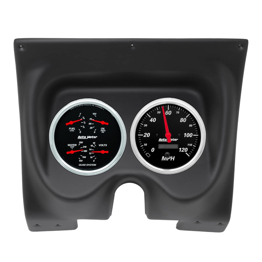 AutoMeter Dash Kit Direct Fit, 2 Pc, Camaro/Firebird 67-68, Designer Black (2129-06)