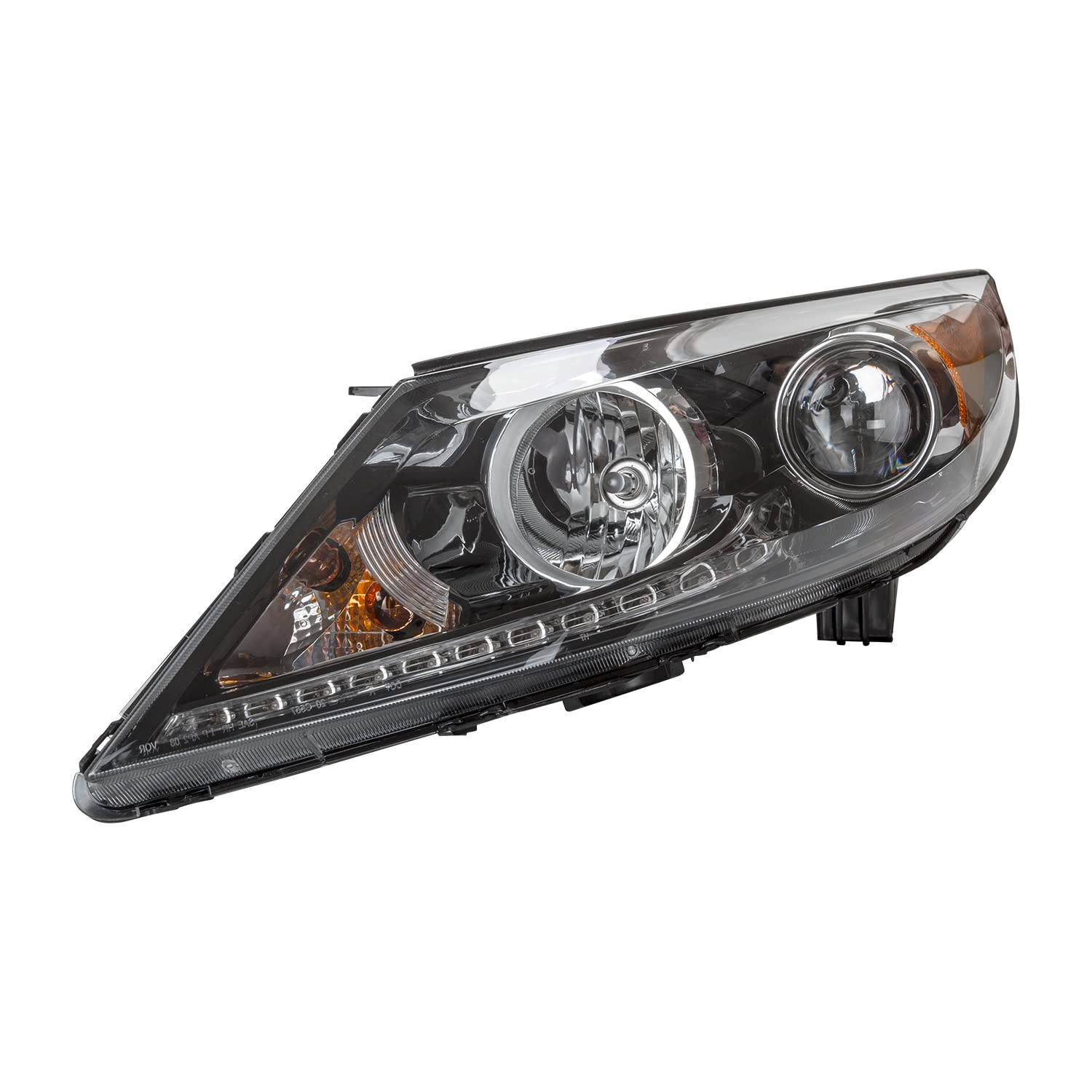 Left TYC Headlight Assembly Compatible with 2011-2016 Kia Sportage