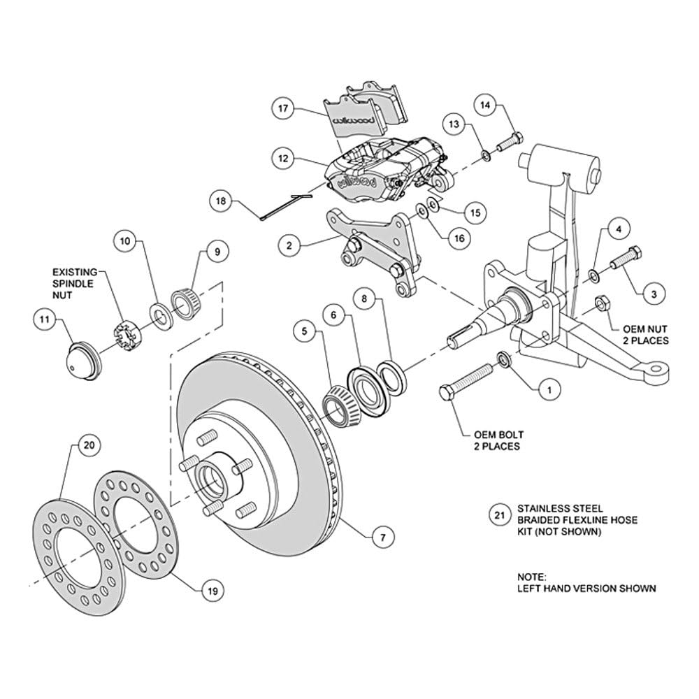1 PC Rotor&Hub FDLI Front Kit