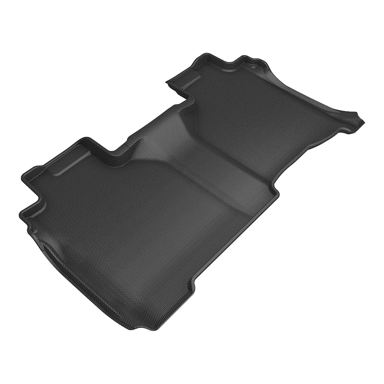 Kagu Floor Mat 3D MAXpider (Black) Compatible with Chevrolet Silverado Double Cab Bench Seats 2025-2026 - Second Row