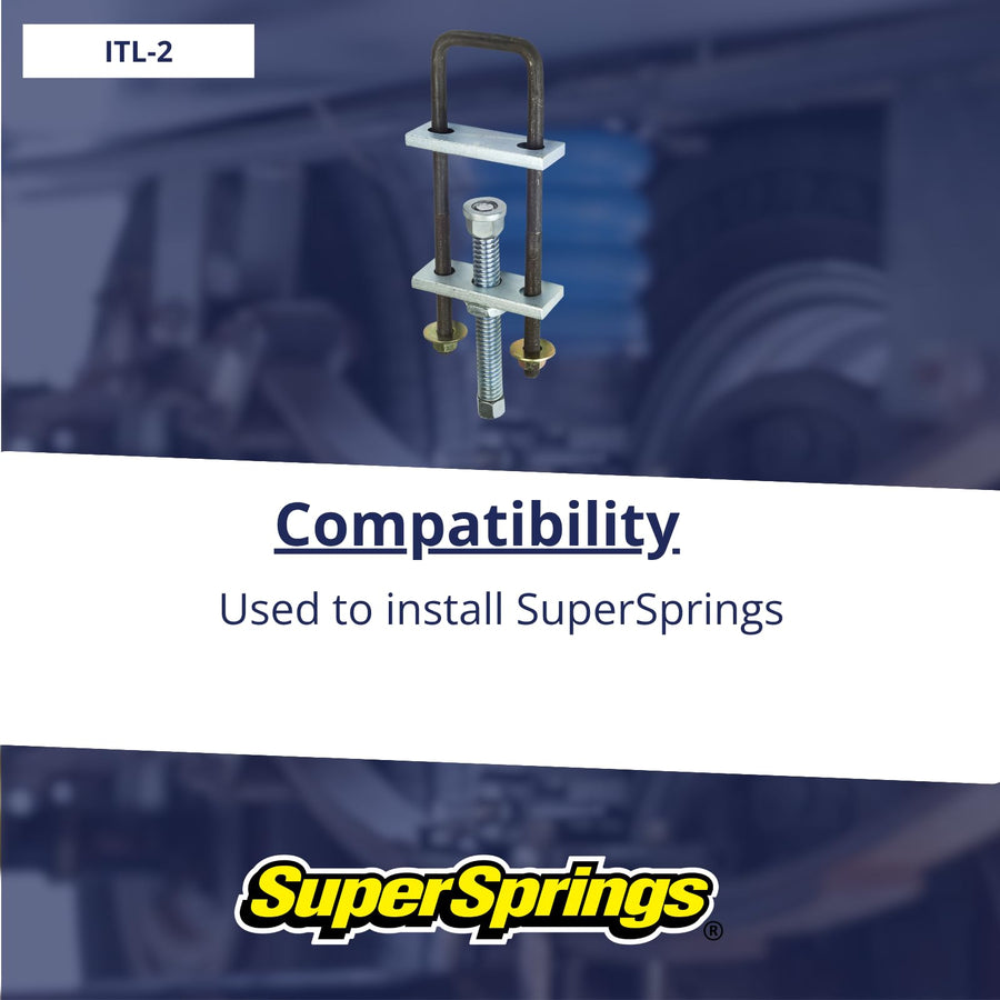 SuperSprings Installation Tools ITL-2 for AcmeClamp Installation Tool for medium and heavy duty | Maintenance free | Made in the USA, Silver