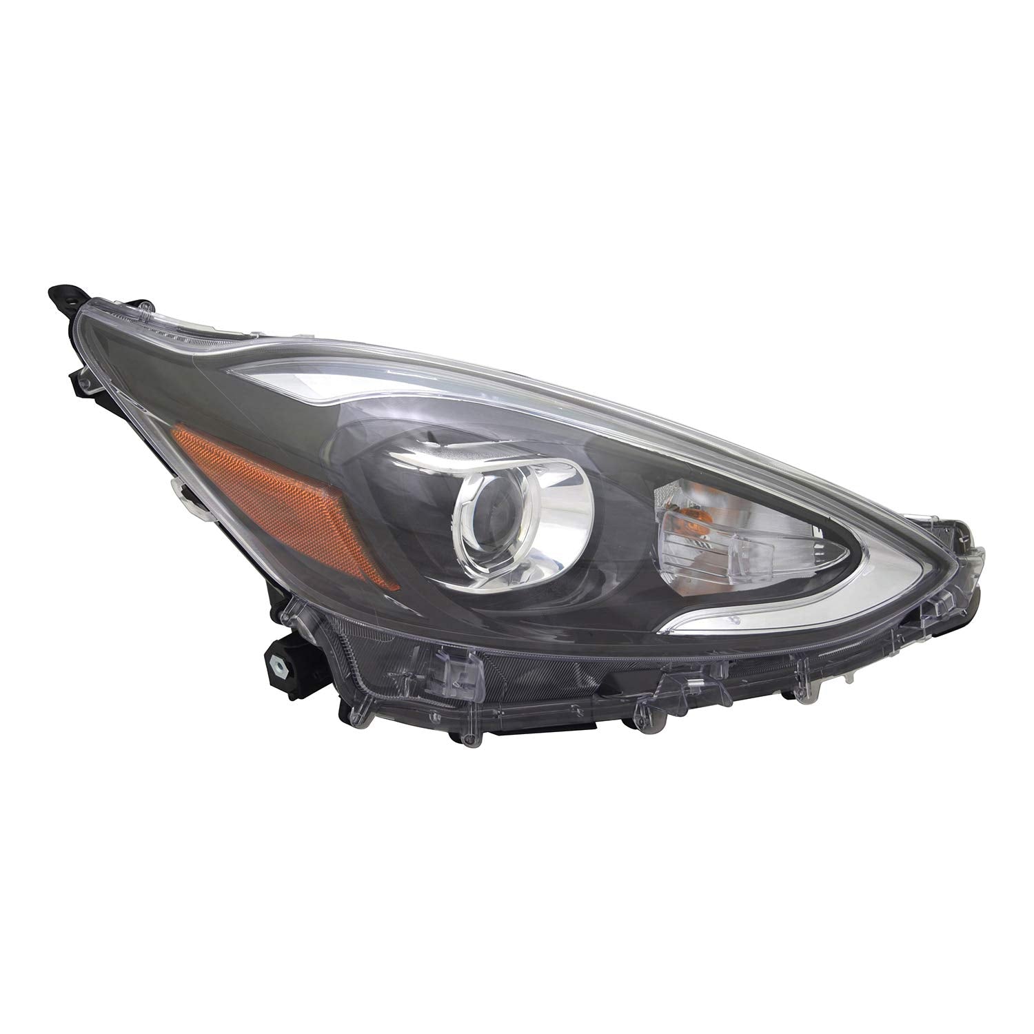 Right TYC Headlight Assembly Compatible with 2018-2019 Toyota Prius