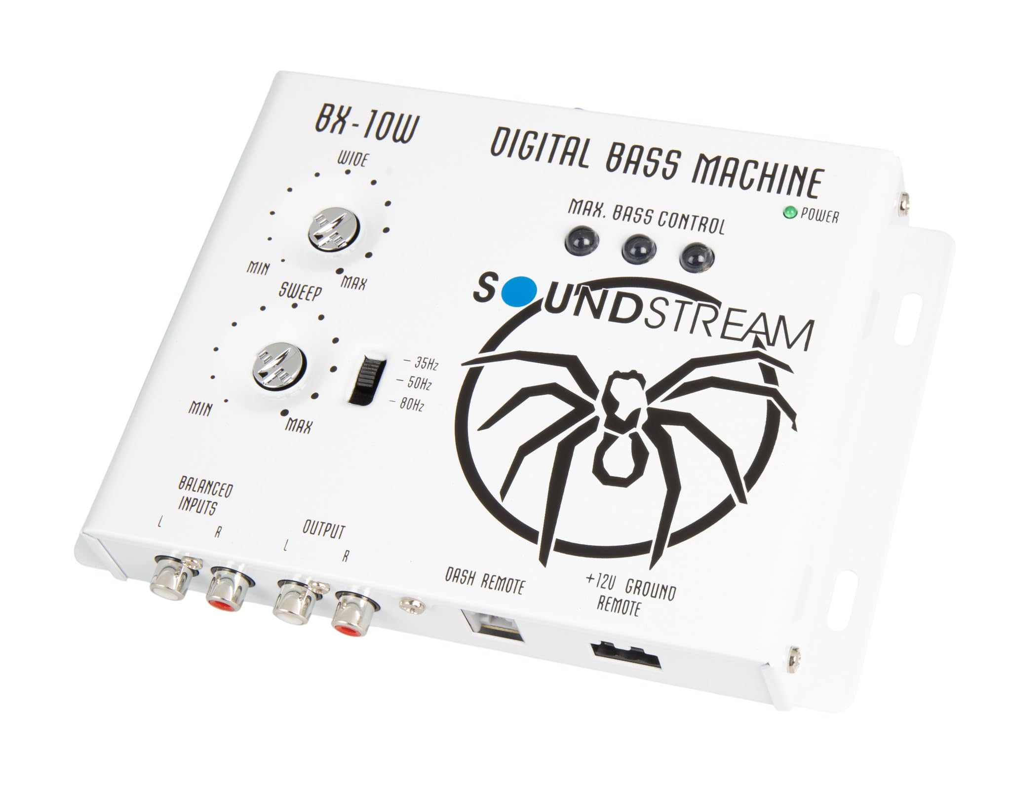 Bass Processor Soundstream BX-10W – White | Car Audio Bass Restoration Processor with Remote Control | Subwoofer Bass Booster and Epicenter Alternative for Factory & Aftermarket Sound Systems