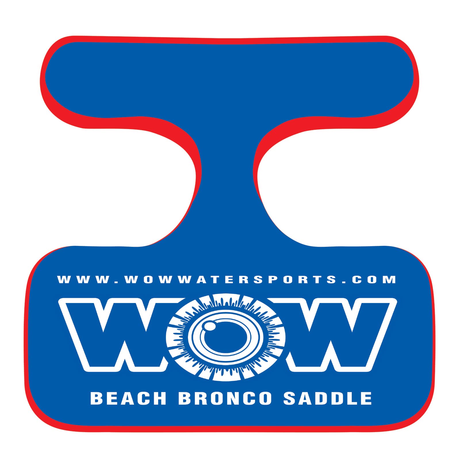 Water Saddle WOW Sports For Adults - Holds 300 LBS - Strong Foam Support - Poolside Seat Cussions - 21" x 20" x 2.4"