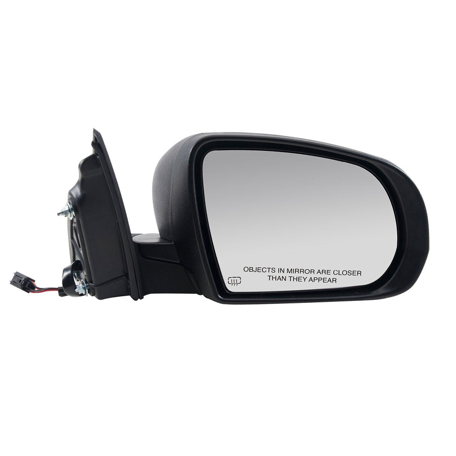 Fit System Mirror Passenger Side for Jeep Cherokee, Code GTF, Textured Black, Foldaway, w/o Memory, Power