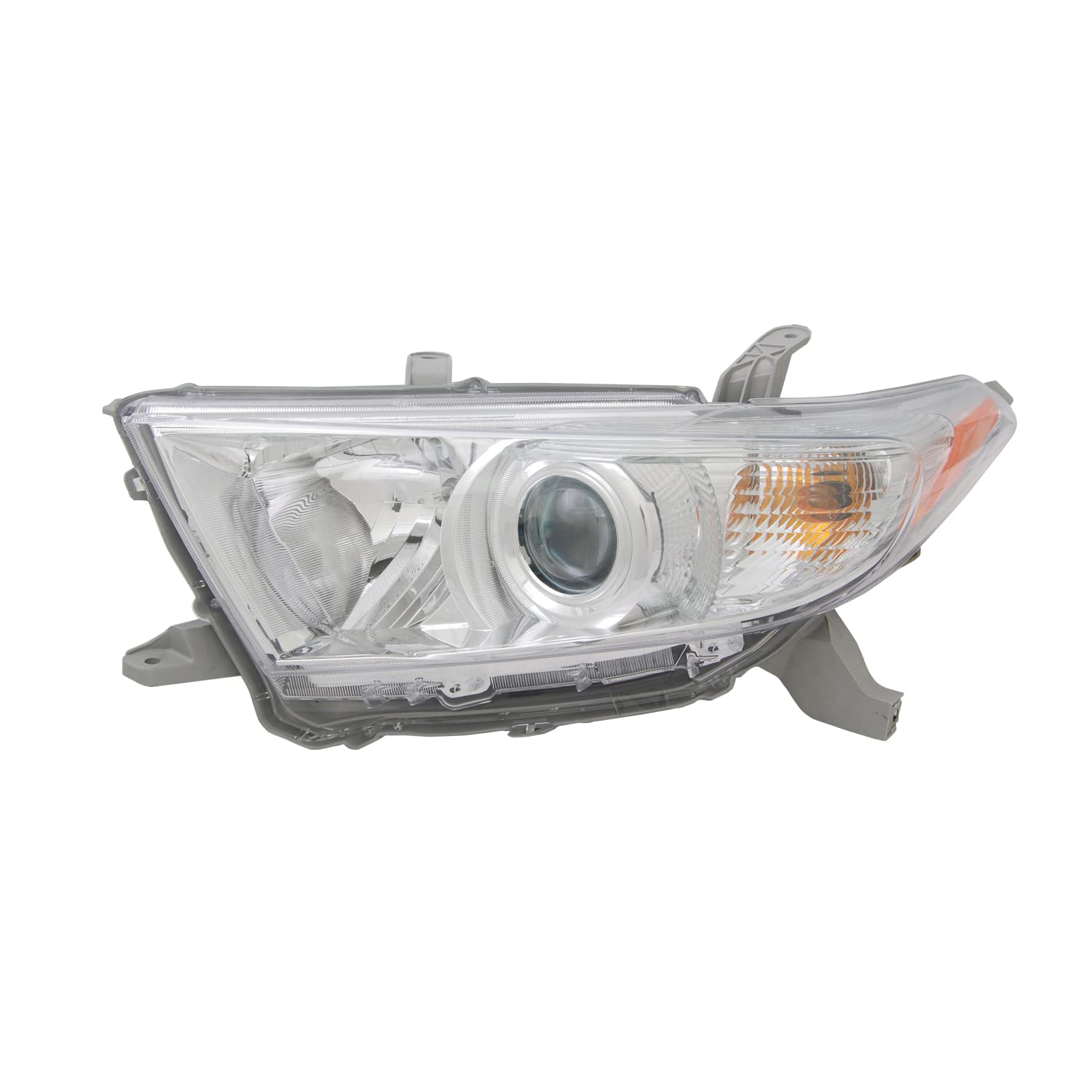 Left TYC Headlight Assembly Compatible with 2011-2013 Toyota Highlander