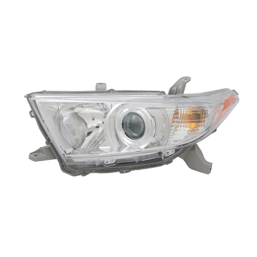 Left TYC Headlight Assembly Compatible with 2011-2013 Toyota Highlander