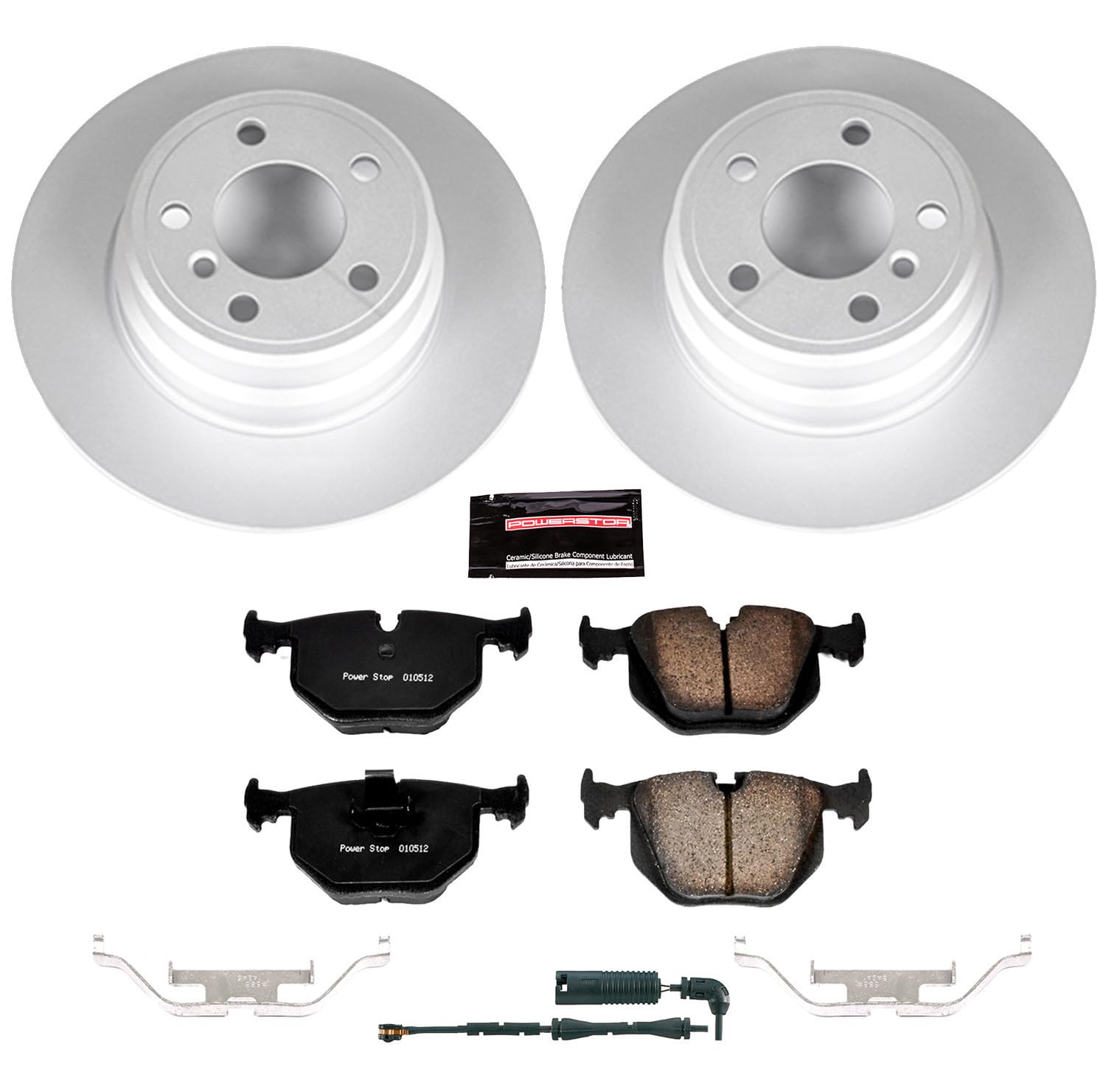 Power Stop Z23 CRK5720 Rear Evolution Geomet Coated Brake Kit For BMW X5 2000-2006 [Model Specific]