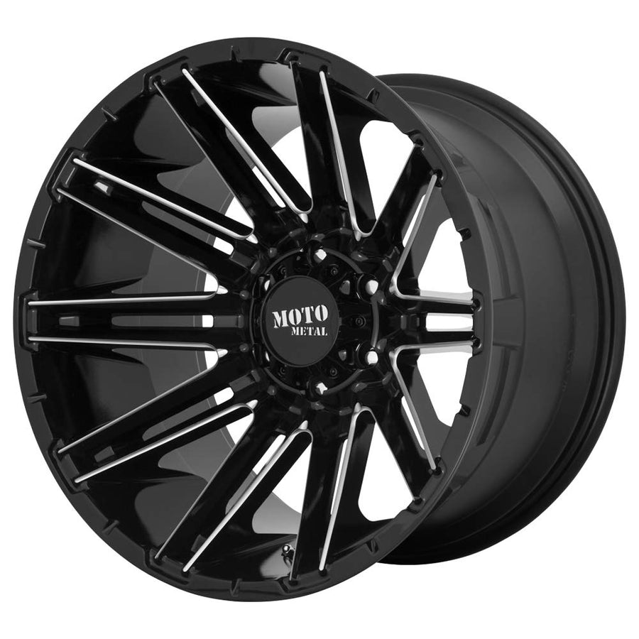20X9 Moto Metal 6X5.5 4.29-18mm GLOSS BLACK MILLED - MO99829068300