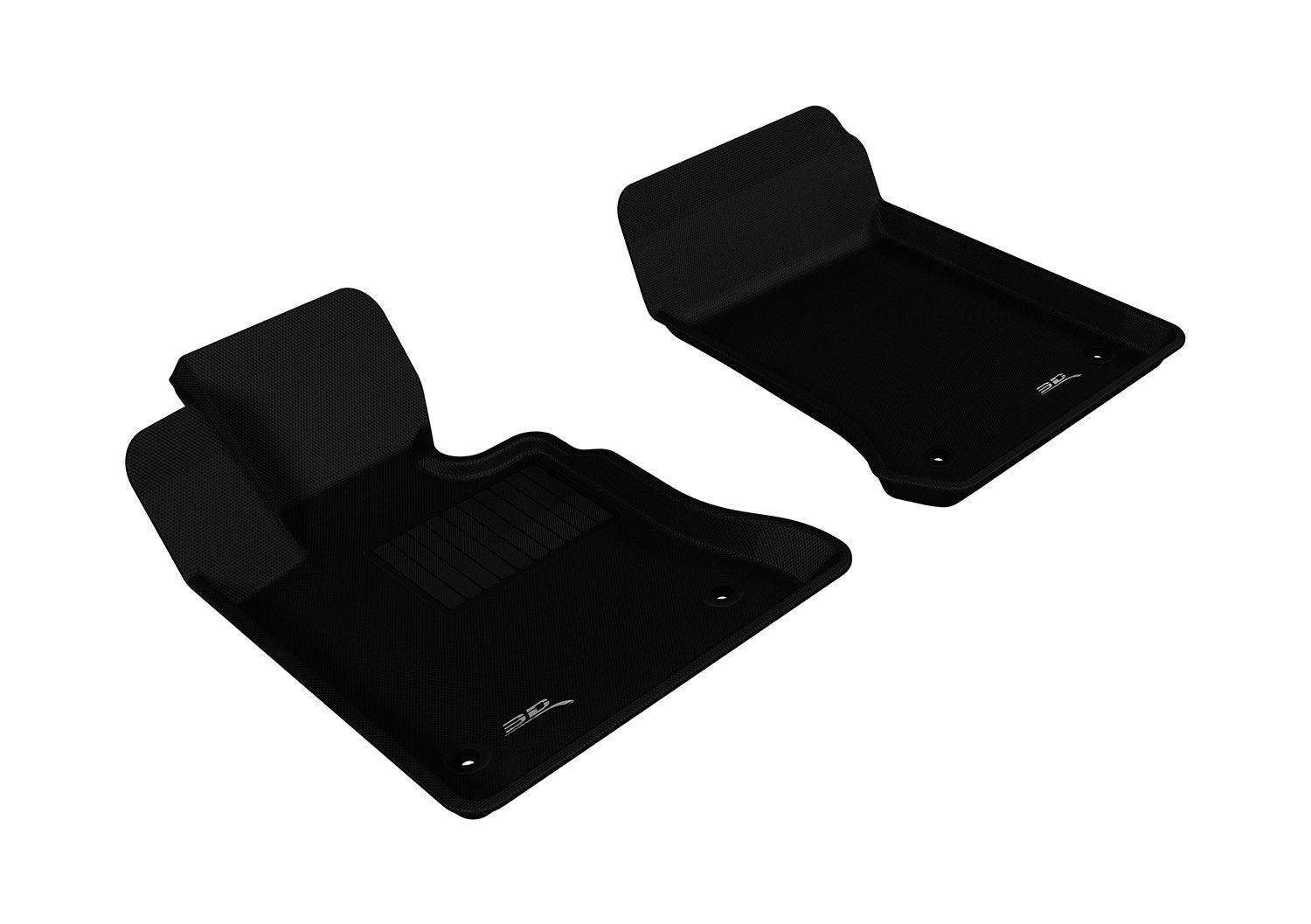 Kagu 3D MAXpider Custom Fit Floor Mat (Black) Compatible with Mercedes-Benz GLK 350 (X204) 2013-2015 - Front Row