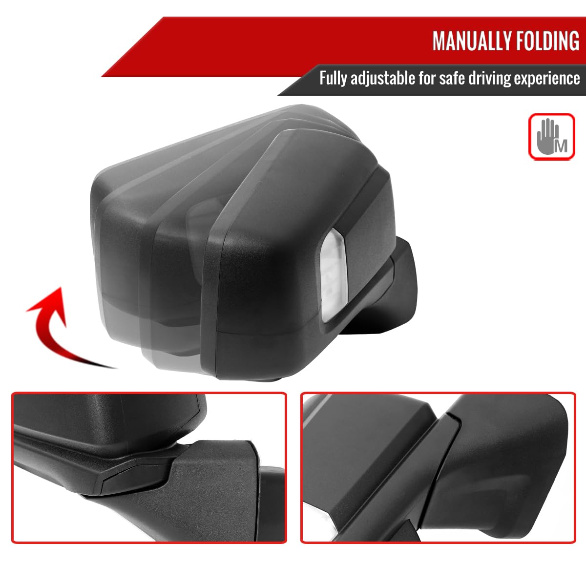 GMC Sierra 1500 SPEC-D TUNING Mirror Black Texture